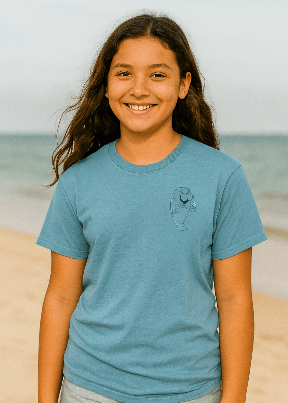 Soft Serve Volleyball Manatee Tee